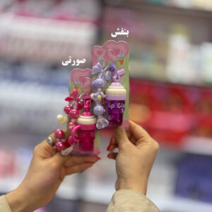 برق لب آبمیوه ای آویزدار کارتی